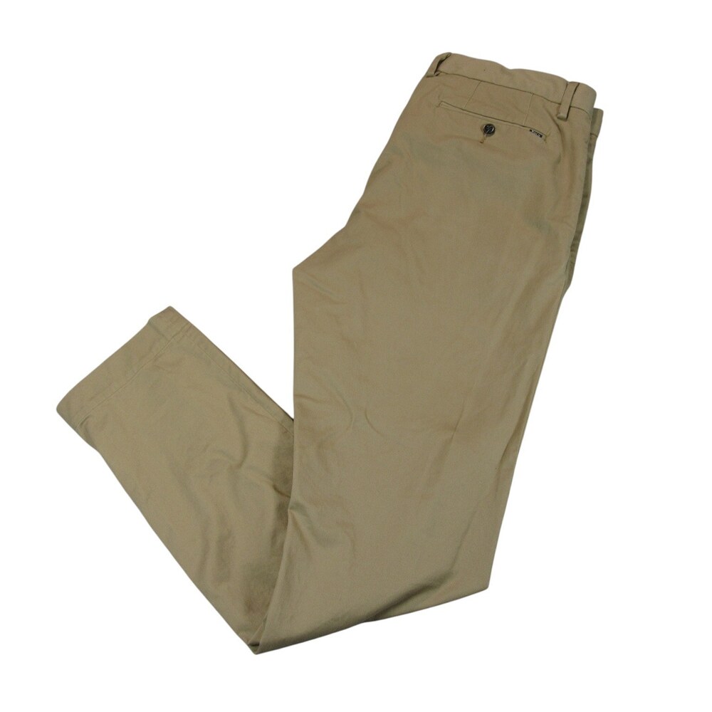 Polo Ralph Lauren Mens Chino Pants 35 x 32 Slim Fit Khaki Stretch Cotton